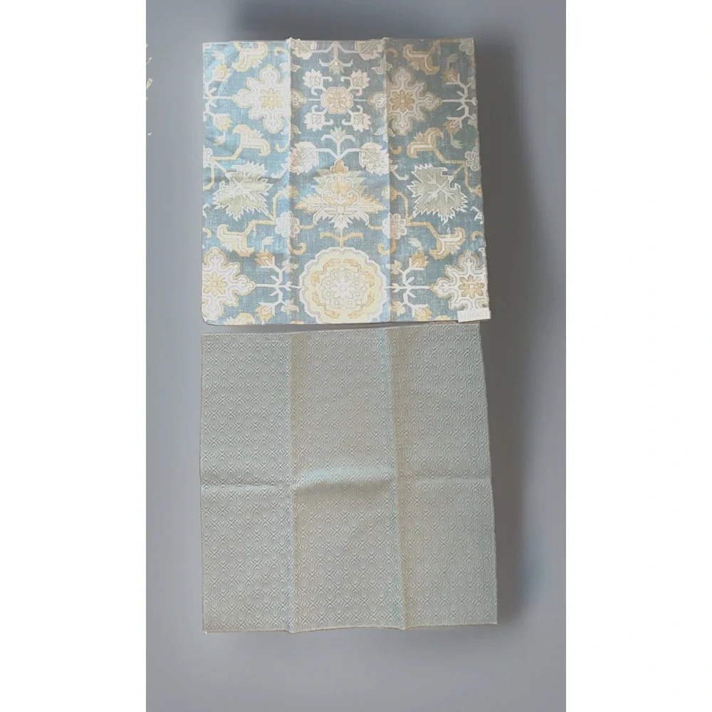 Thibaut Mahal Aqua Plus Coordinate Geometric Jacquard Fabric Samples 25